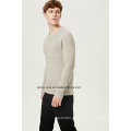 Acrílico lã mista padrão Pullover Men Knitwear